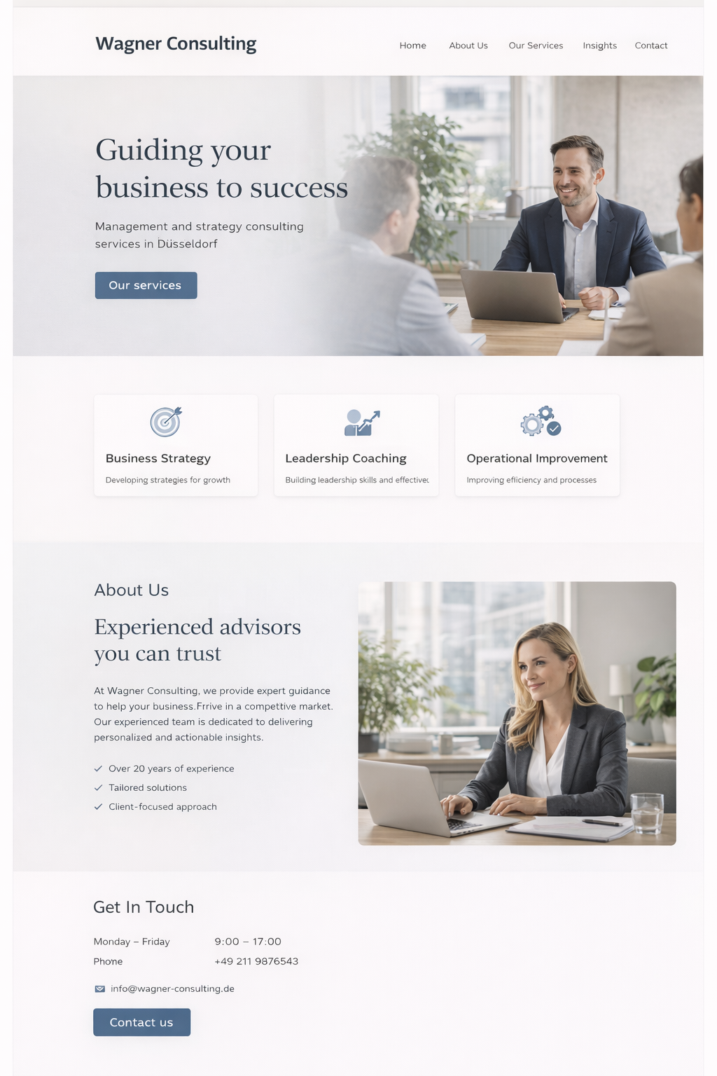 Wagner Consulting website